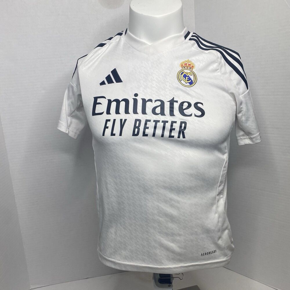 Real Madrid Mbappe 9 Youth Adidas Jersey Size Medium 11
